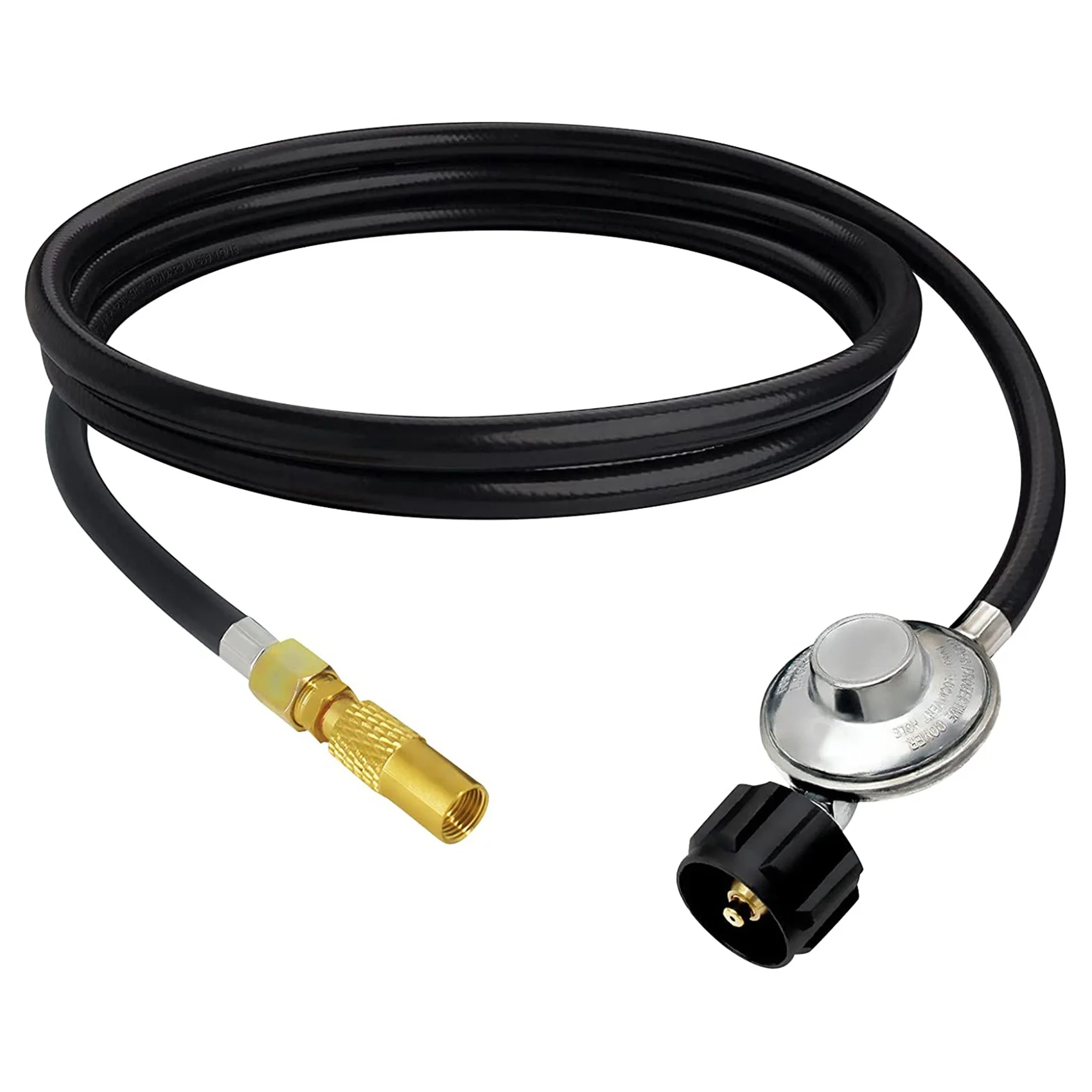 

5Ft Propane Adapter Hose and Regulator Replacement Kit for Coleman Roadtrip Grills,QCC1 Low-Pressure Propane Adapter