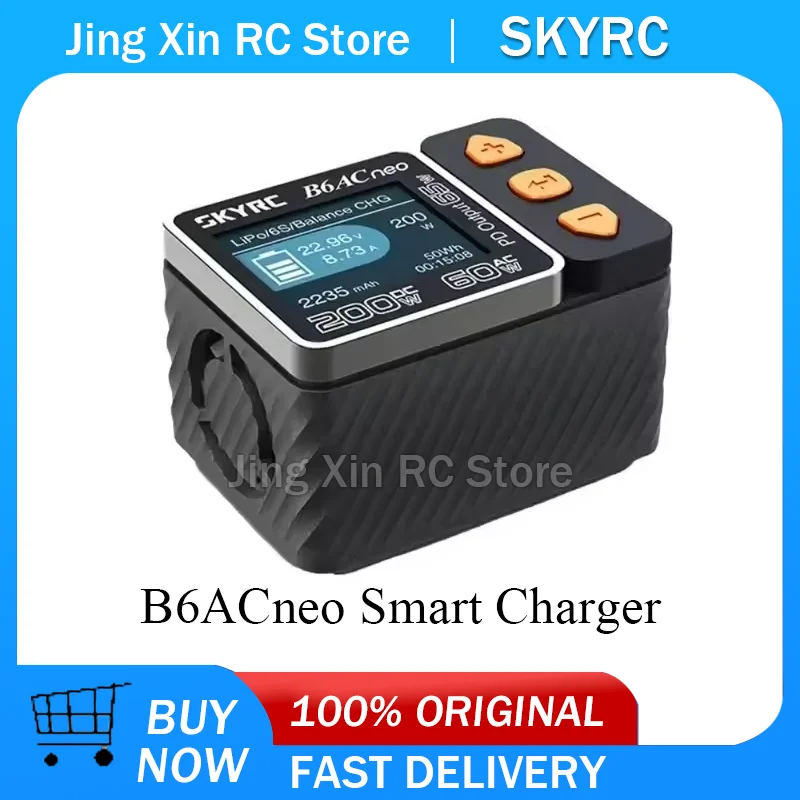 SKYRC B6ACneo Charger DC 200W AC 60W 10A Balance Charger Discharger Digital LiPo LiFe LiIon LiHV NiMH NiCd Pb Smart Battery