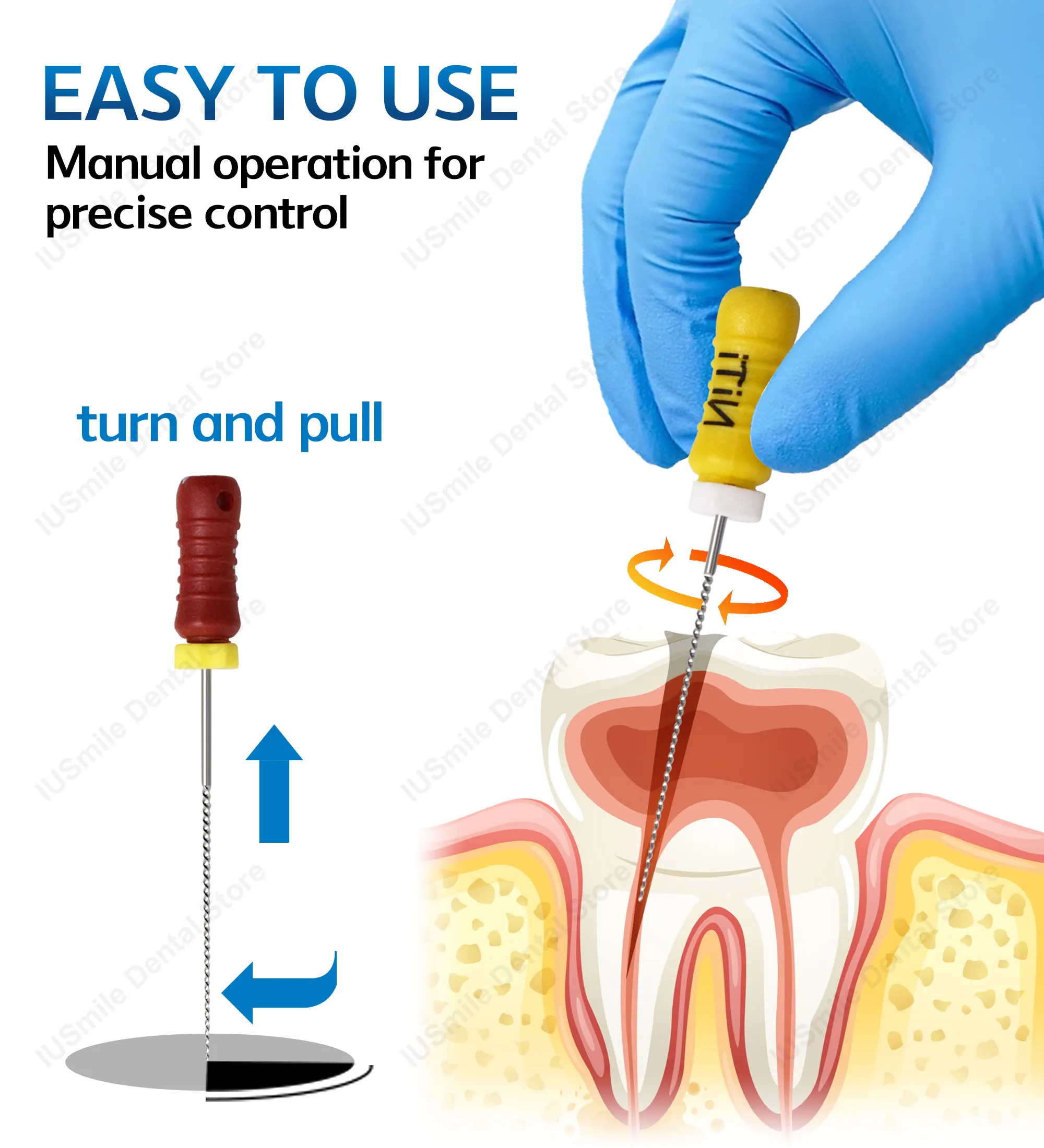 1 Box Niti K-Feilen Heißer Verkauf Endo-Feilen Handgebrauch endodontische Instrumente 25 mm 21 mm – Detail 5