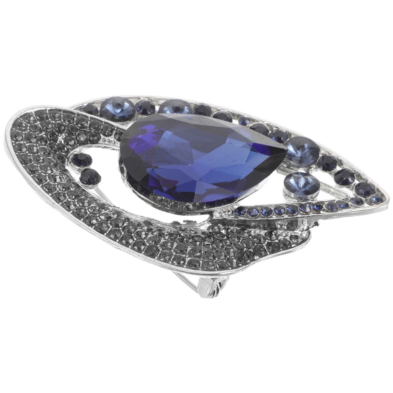 الأوروبي خمر حجر الراين بروش دبوس أنيق سبيكة كريستال التلبيب دبوس للسيدات فستان بتصميم بدلة وشاح حفل زفاف الذكرى #1