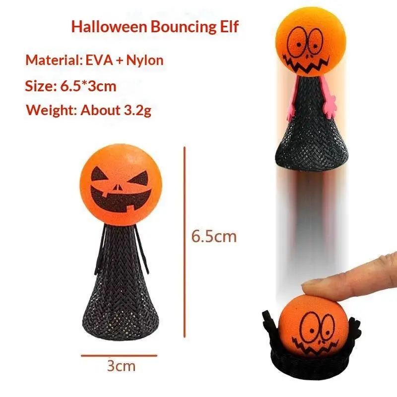 Halloween Bouncing Pumpkin Finger Toys – detail image 3