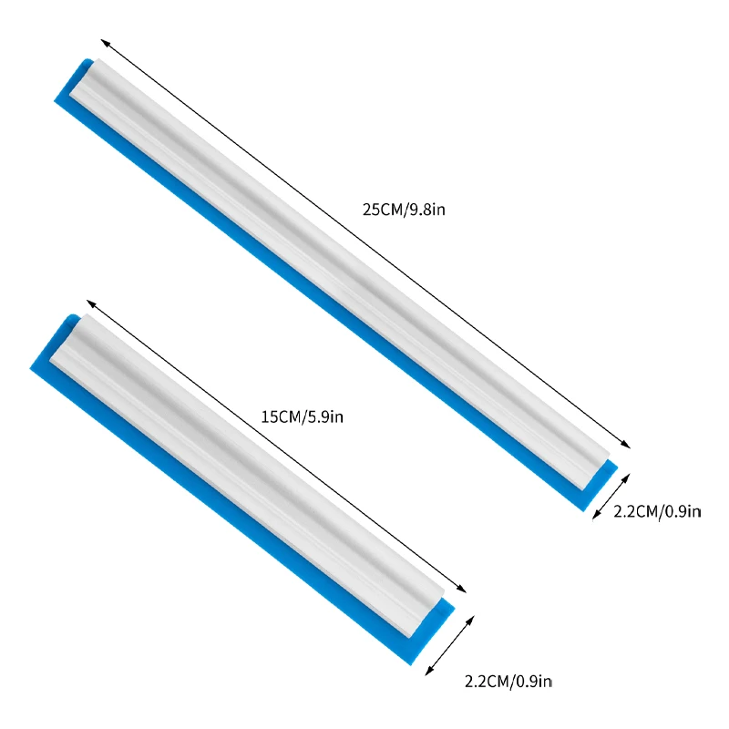 Aluminum Alloy Window Tint Squeegee Holder Rail with Replaceable Rubber Strip for Scraper Storage, PPF Vinyl Wrap Tool Rack