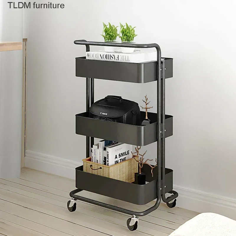 Storage Black Salon Metal Trolly Lashes Food Trolley Pedicure Rolling Spa Machin