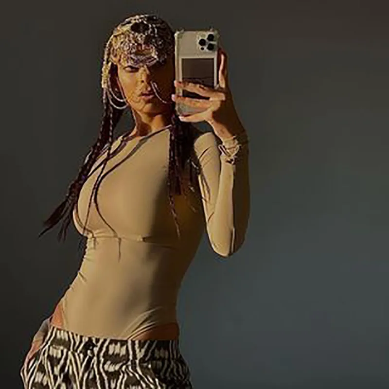 

2025 весенне-осенняя модная модная женская одежда, облегающее однотонное пальто с нишевым низом, комбинезон, топ