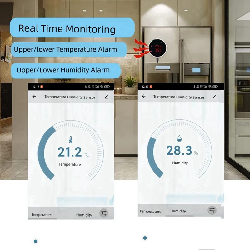 ABFT-Tuya Wifi Sensor de temperatura y humedad sonda externa pantalla LCD Digital termómetro interior higrómetro