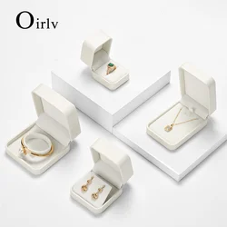 Oirlv Jewelry Ring Box Jewelry Organizer Ring Earrings Necklace Pendant Bracelet Storage Box Packaging Box Gift Case for Wedding