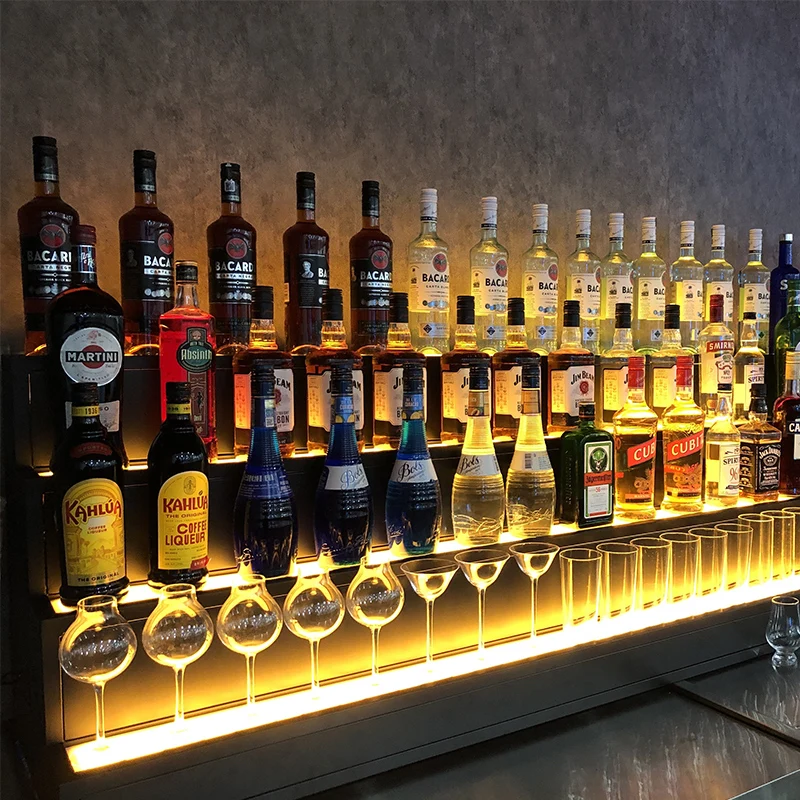 

Металлические полки Барный шкаф Мобильный дисплей для хранения Роскошный винный шкаф Современный многофункциональный Armadi Aperti Мебель для питьевого бара