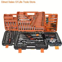 46/53Piece Car Repair Tool Set with Sockets and Case, Steel Construction, for Street-Touring Motorcycles and Vehicle Maintenance