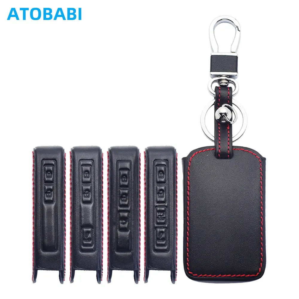

Leather Car Key Cover Bag For Mazda 3 6 CX-3 CX-5 CX-9 CX-30 CX-60 MX-5 MX-30 Miata 2023 Remote Fobs Shell Case Auto Accessories