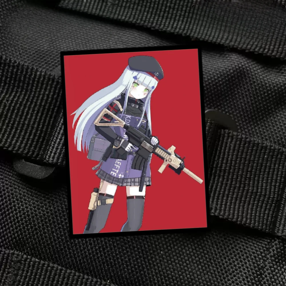 

Girls' Frontline Morale Badge Print Patch Anime Pretty Girl Tactical Armband Military Backpack Hook and Loop Accessories Sticker
