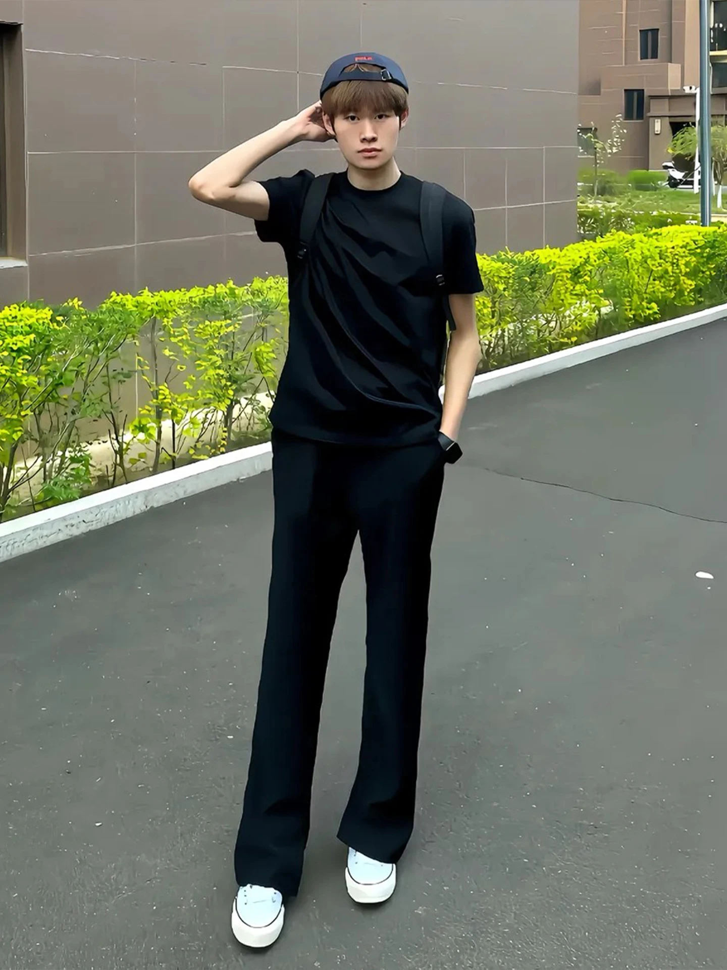 

Bla Ice Silk Straight Leg Men's Summer Thin Casual Pants CleanFit Trousers Long Length Loose Fit Casual Flared Pants