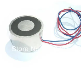 40mm OD 12V 24VDC Holding Electromagnet Lift 25kg Solenoid P40/20