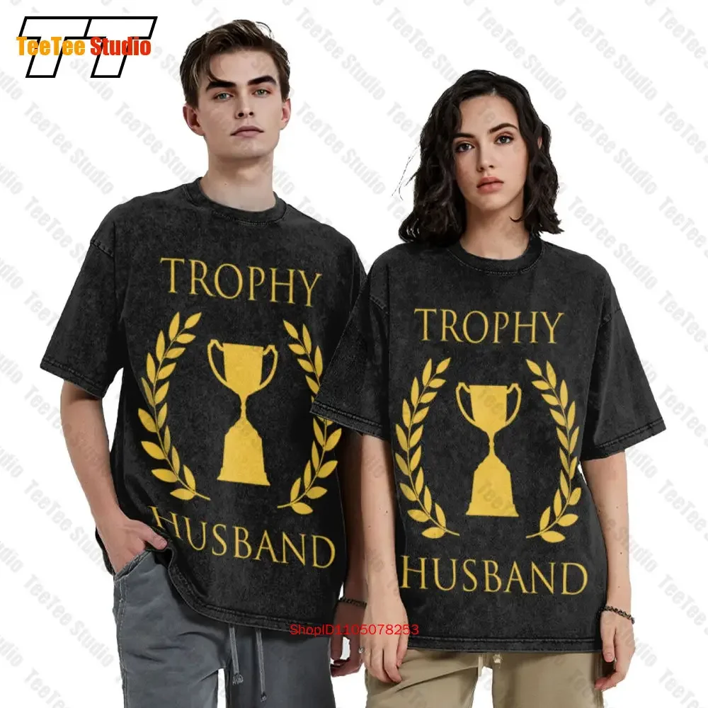 Father'S Day Marriage Wedding Trophy Husband Vintage Oversized T-Shirt 0LWV