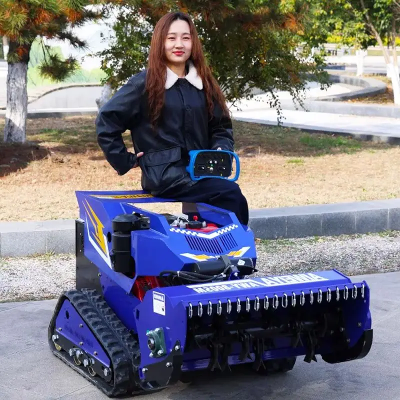 Customized High Quality Zero Turn Smart Remote Control Lawn Mower Robot flail mower Can be used for agricultural machinery garde