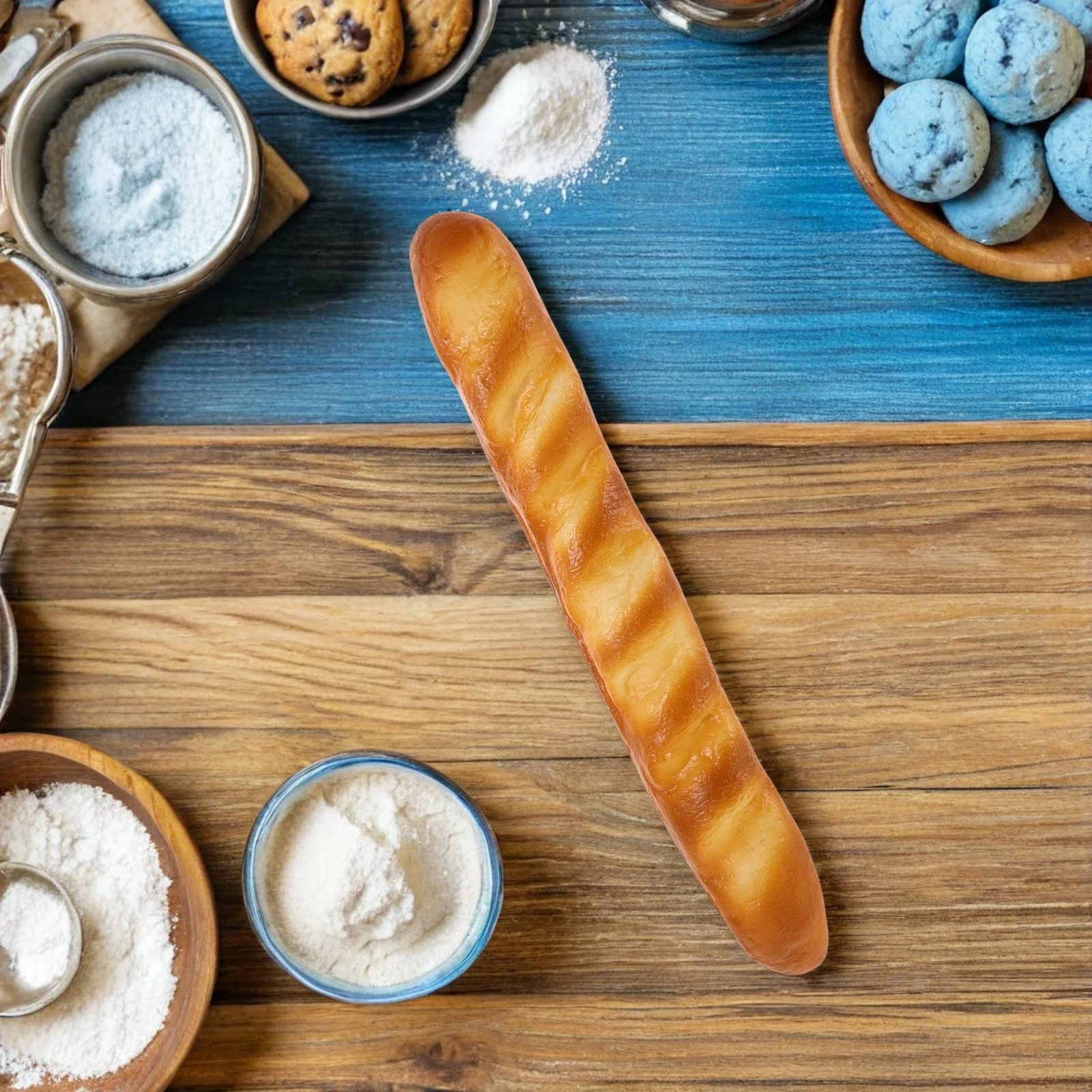 1 pçs falso pão pão display prop realista artificial baguette simulação comida para cozinha padaria decoração jogar comida montessori