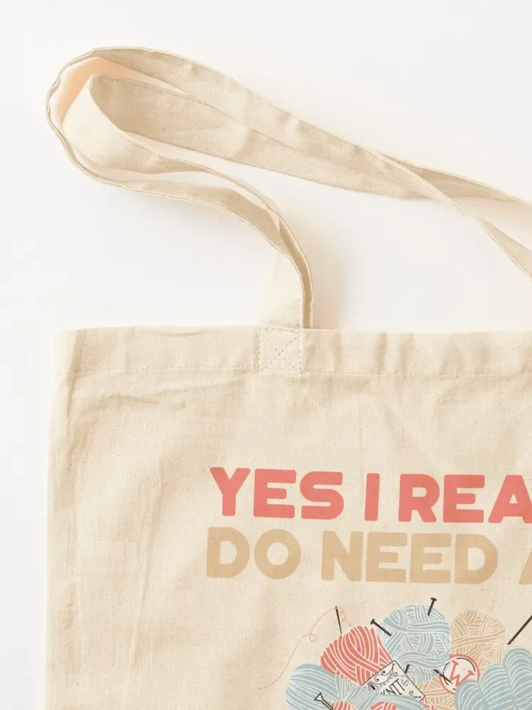 نعم أنا حقًا بحاجة إلى كل هذا الغزل تي شيرت حمل حقيبة يد للمتسوقين حقيبة قماشية حقيبة حمل