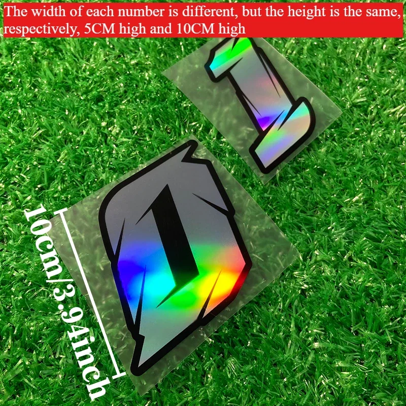 1PC Laser Number Scooter Stickers Waterproof Bicycle Motorcycle Fuel Tank Fairing Vinyl Decals for Honda Yamaha Kawasaki Ktm Bmw image 2