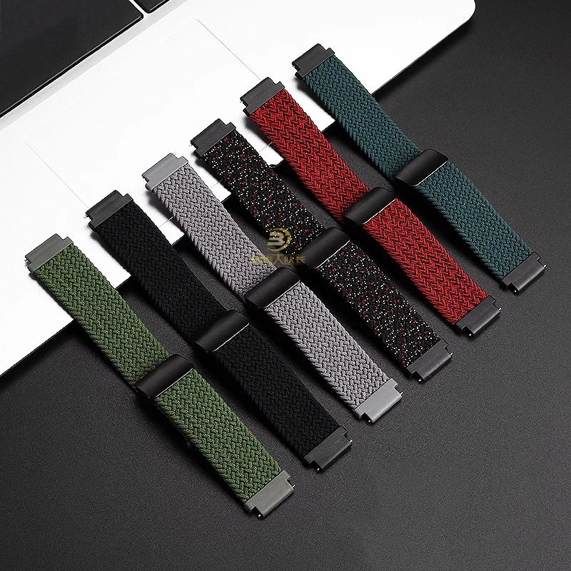 Nylon Canvas Watch strap For Omega Seiko Tissot CASIO 18mm green gray black red Quick release watchband Magnetic Folding buckle