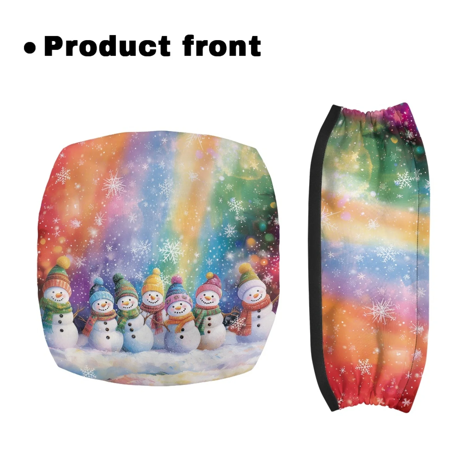 Coloranimal Snowmen 2 Pcs Walker Cover Walker Seat Cushion for Ladies Indoor
