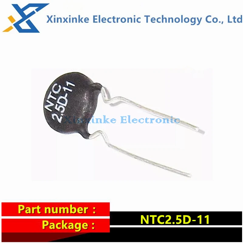 20PCS Resistor NTC2.5D-11 Thermistor DIP Resistance 2.5D11 2.5R 2.5D-11 NTC Rhermistor