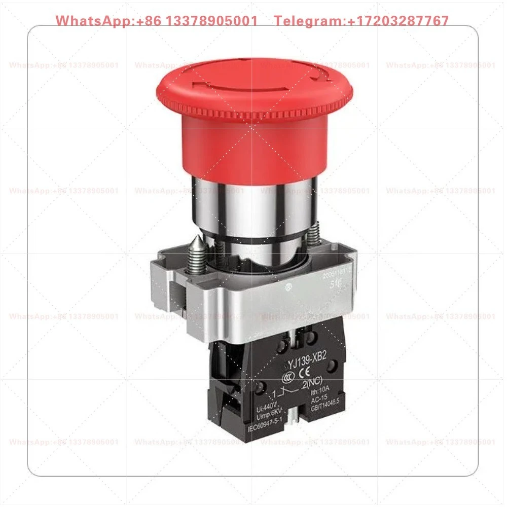 Power emergency stop button switch YJ139-XB2-BS542 545 normally closed self-locking emergency stop button