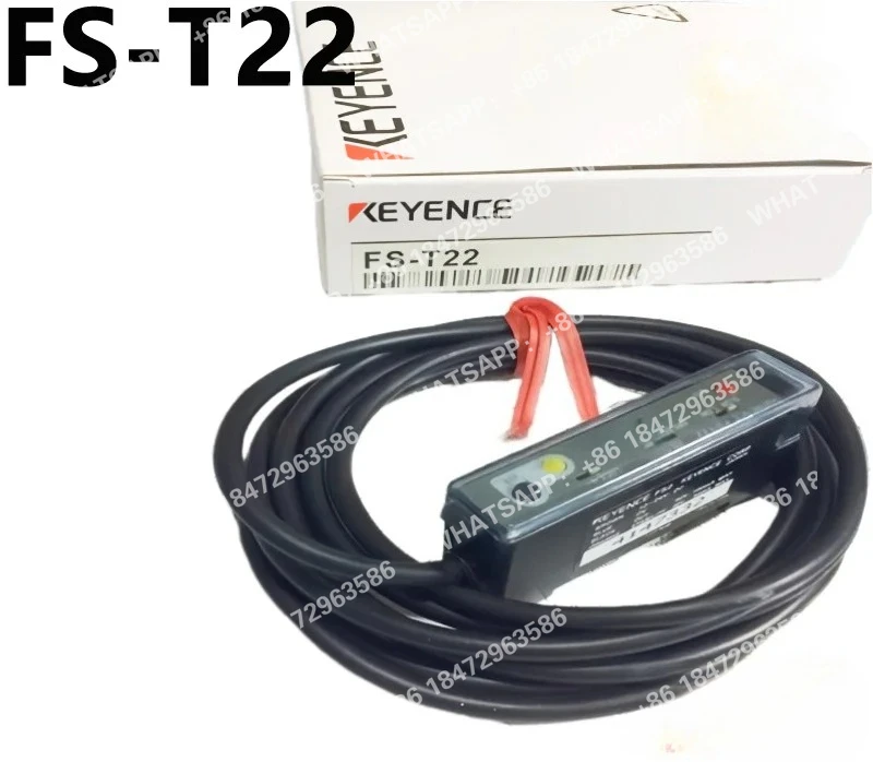 fs-t22-new-genuine-cable-type-npn-output-fiber-optic-amplifier-sensor