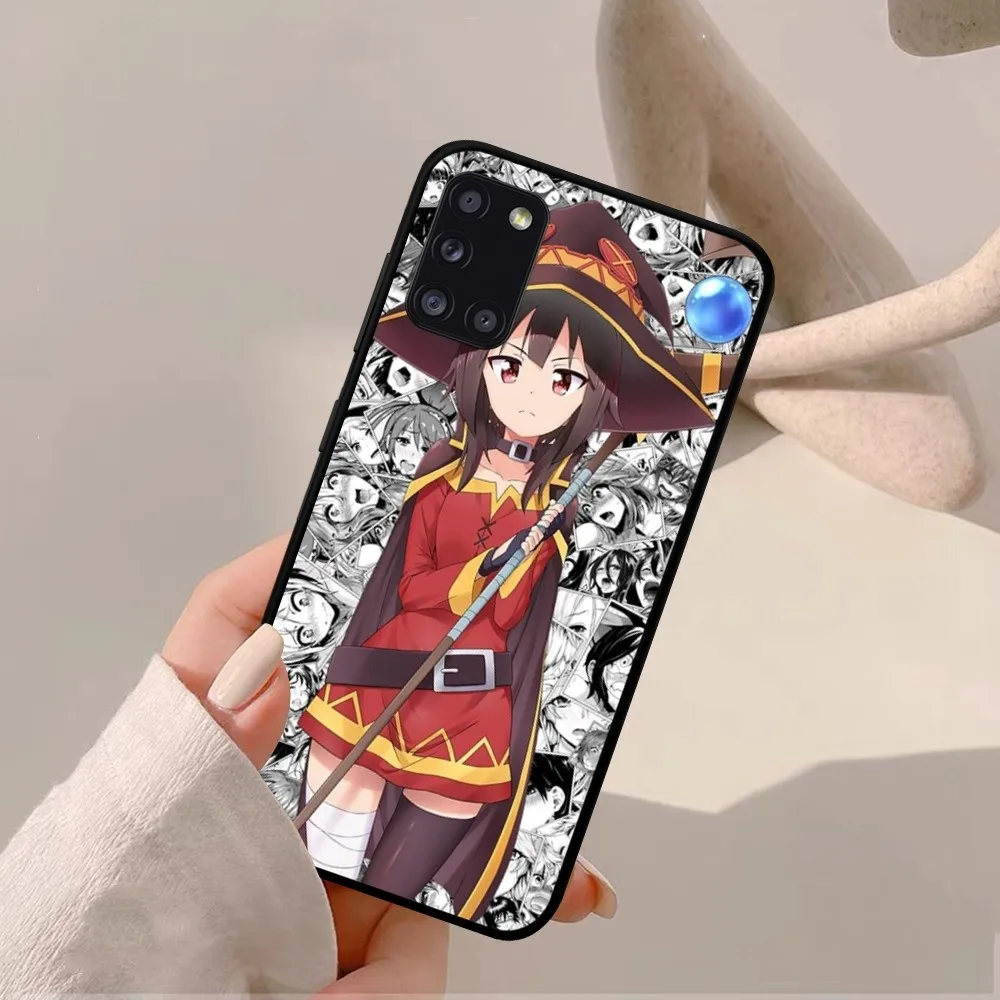 Megumin أنيمي K-KonoSubaS قضية الهاتف لسامسونج A 10 11 12 13 20 21 22 30 31 32 40 51 52 53 70 71 72 73 91 13 قذيفة