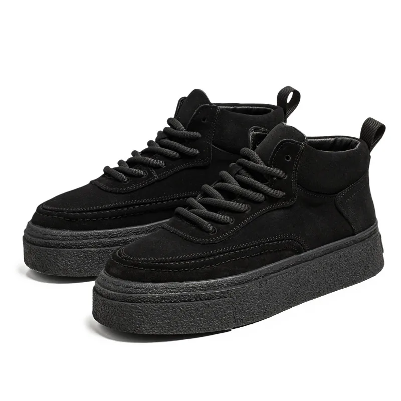 autumn and winter new high top shoes casual board   botas masculino  Korean version men's versatile casual shoes