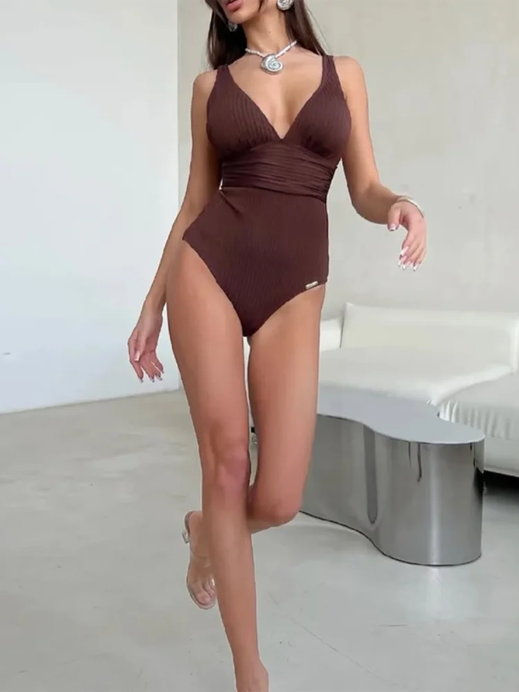 

Deep-v Sexy Solid Beach Top Women Sleeveless Off Strapless Seaside Vacation Cultivate Oneself Top Holiday New Wears 2026