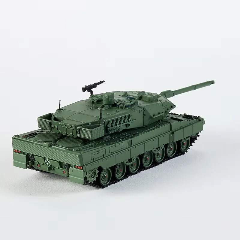 MASSDI 1/64  Leopard 2A6 Main Battle Tank Alloy Military Model Car Ornament Souvenir Display Collection Hobby Gift