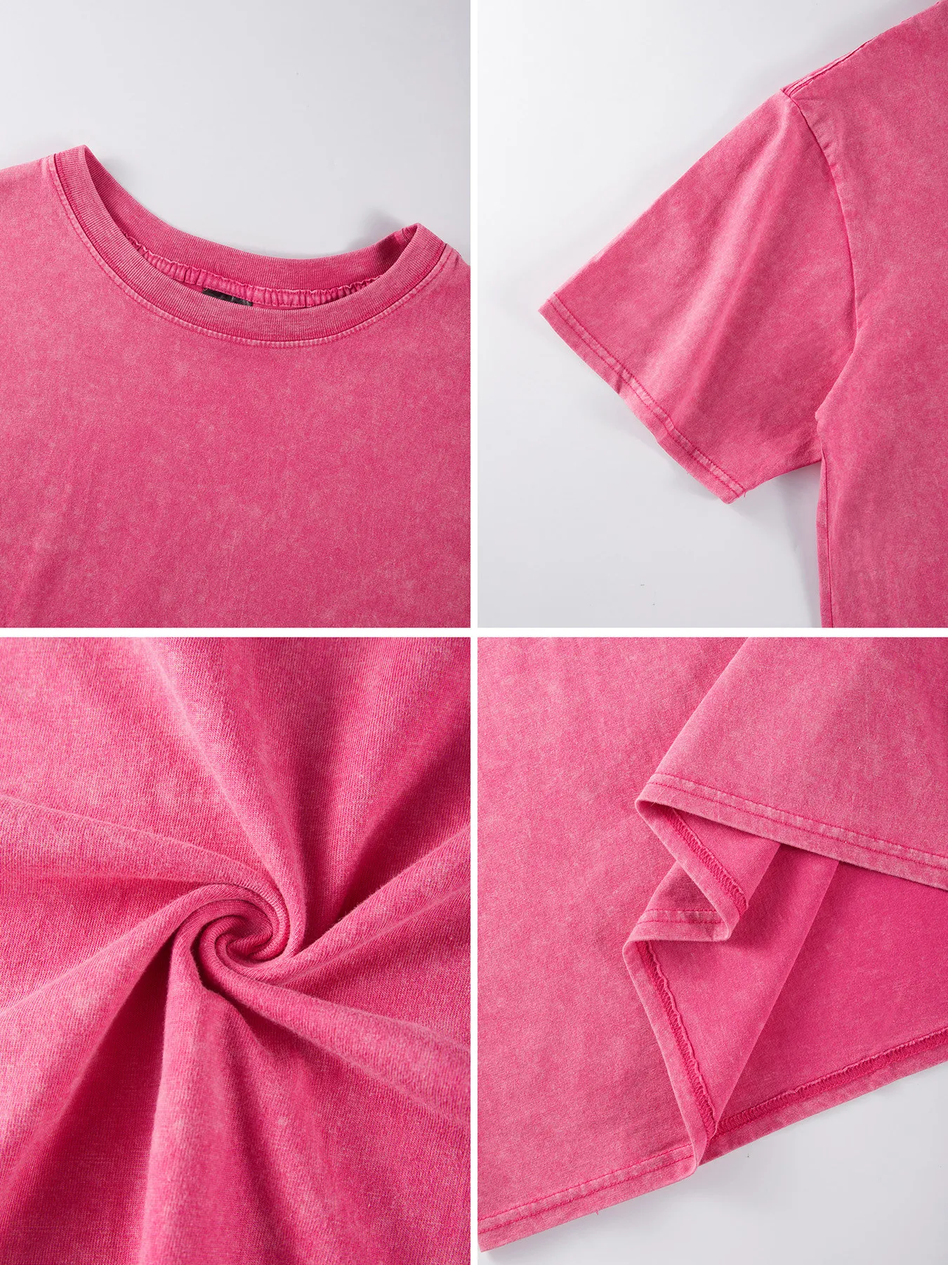 Cool Purple Creative Wings Rose Stampe T-shirt lavata T-shirt oversize in cotone da donna Top con o-collo invecchiato Abiti estivi da donna