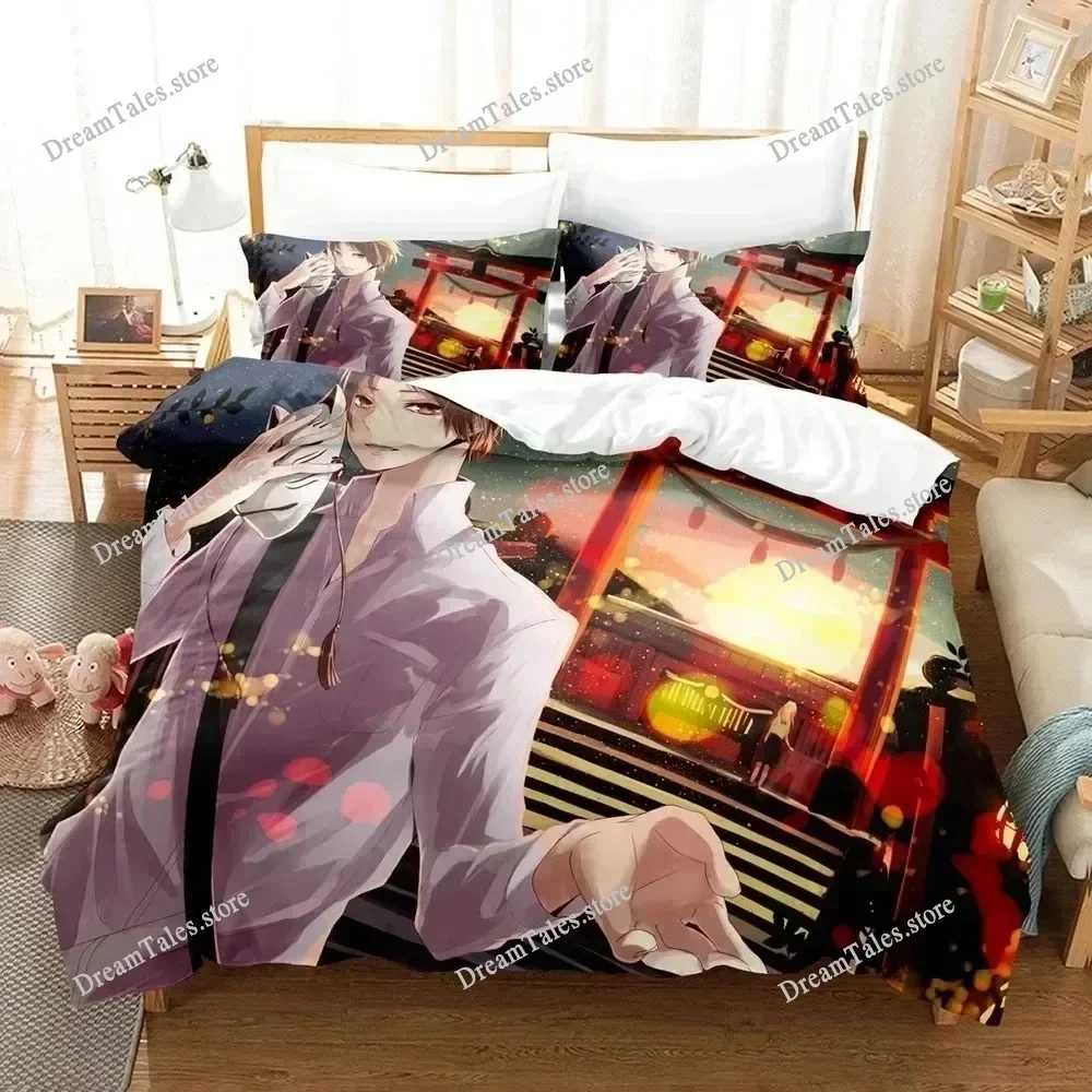 

Natsume's Book of Friends Cartoon Poster Sheets Quilt Covers Bedding Dormitory Sheets Bedding Set Soft Warm Bedding Set369
