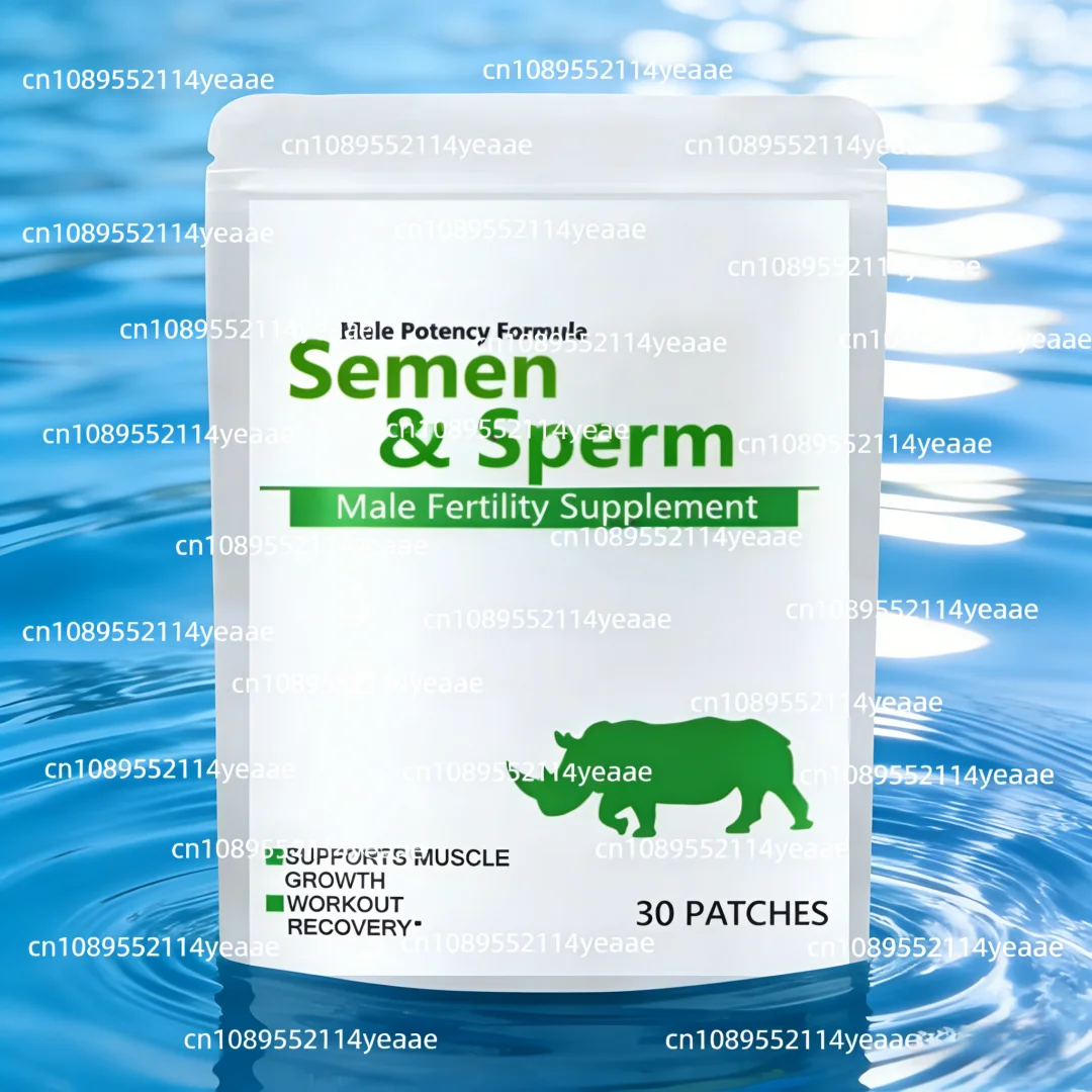 Semen & Sperm, Male Fertility Patch, Increase Semen Volume, Sperm Count, 30 Patches 1 Month Supply