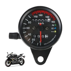Backlight Indicator with LED Signal Light Universal for Cafe Racer Motorbike 12V Motorcycle Speedometer Odometer Gauge