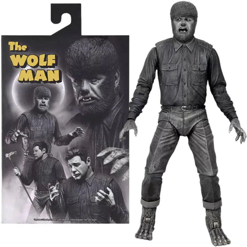 

Universal Monsters Action Figure NECA 04810 The Wolf Man Figuras Manga Figurine Toys 7-Inch Model Doll Gift for Kids Original