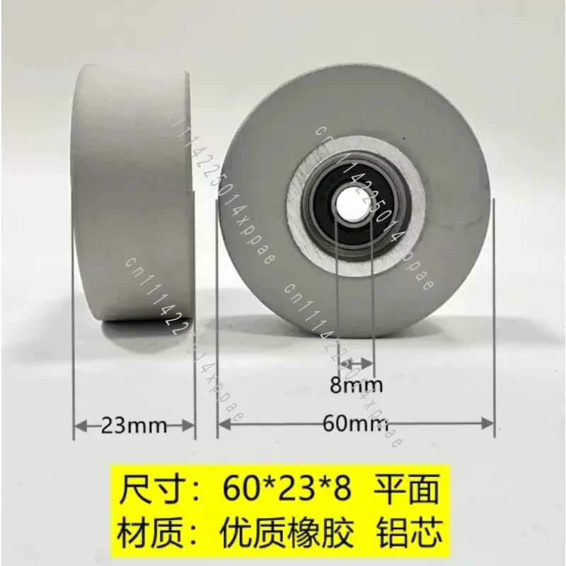For Woodworking Edge Bander 48×8×25mm Rubber Conveying Press Roller, 10 Pack Pressure Feed Wheel Accessory