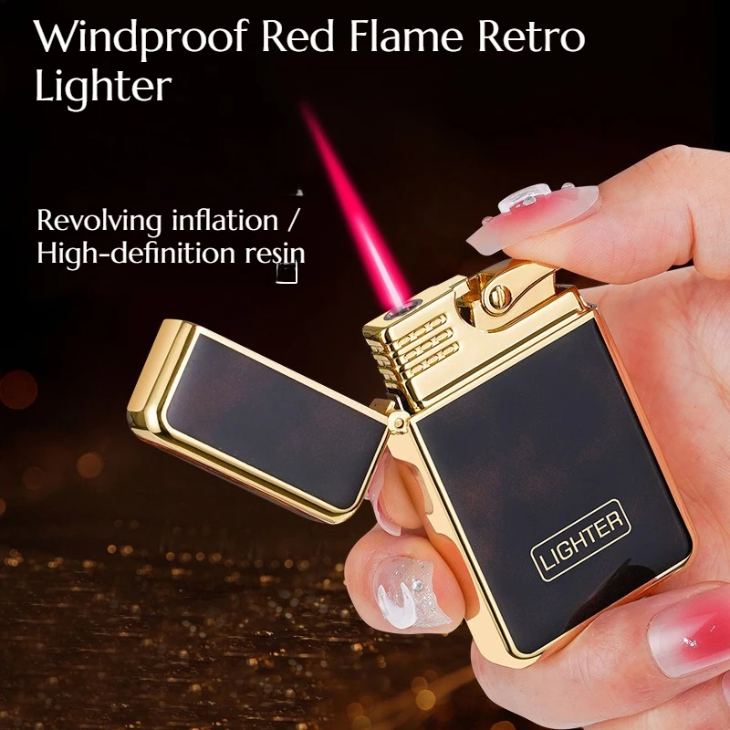 

Resin Thin Inflatable Anti-wind Lighter Directly Becomes High-quality Fashionable Classic Lighter Give Gift My Boyfriend