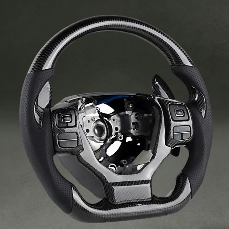 

Steering Wheel for Lexus IS IS250 IS350 ES300 GS GS350 Carbon Fiber with Carbon Fiber Paddle High Quality Factory Direct Sales