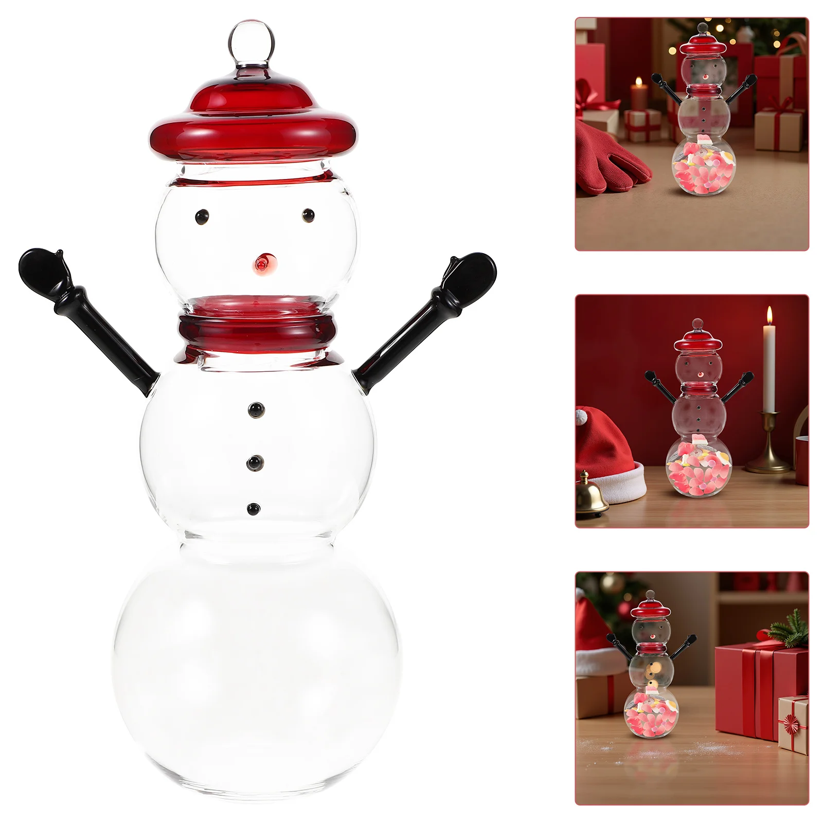 

Candy Storage Display with Lid Decorative Home Crystal Glass Jar Jars Lids Container