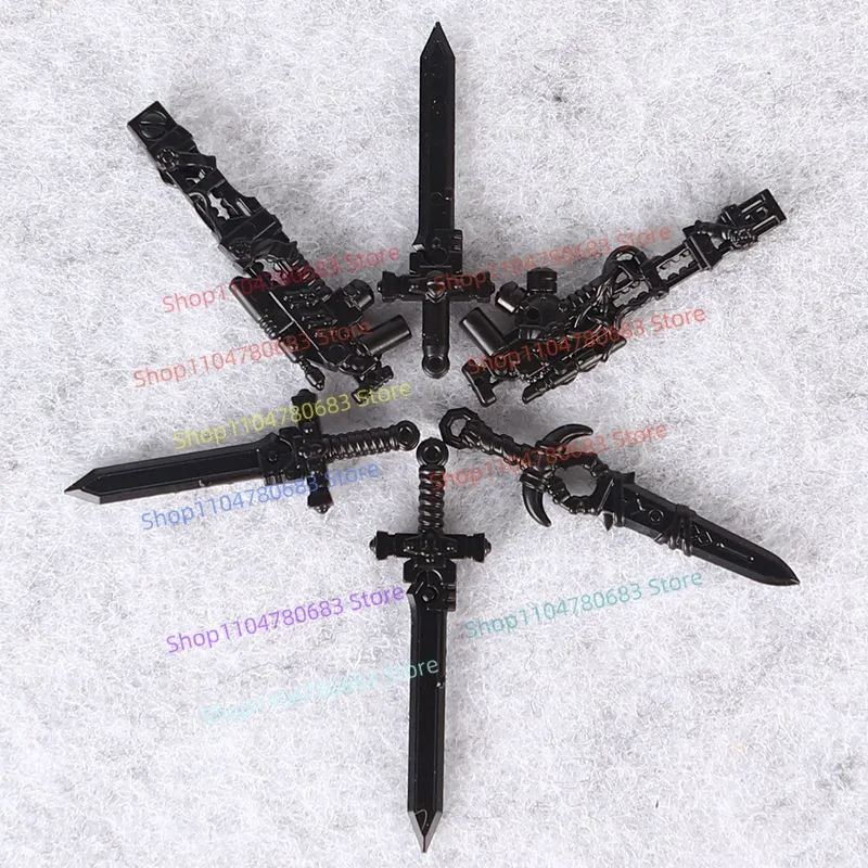 MOC ビルディングブロックシールドレーザーガンアクセサリーミニフィギュア組立モデルディスプレイアニメゲームキャラクター装飾玩具ギフト