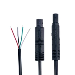 Automobile Camera Video HD 4pin Mini Din Male And Female Plug 4 Pin To 4 Core Open End Tinned Car Rear View Extension Cable