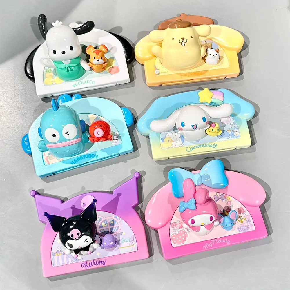 Sanrio Figure My Home Series Blind Box Sanrio Refrigerator Sticker Mystery Box Refrigerator Decor Surprise Collect Model Gift