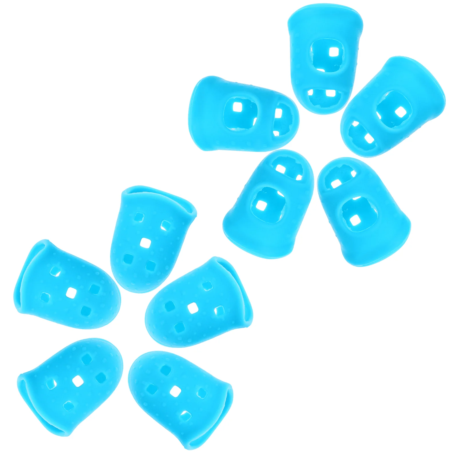 10 Pcs Silicone Finger Guards Guitar Protectors Fingertip Tape Nail for Child Cots