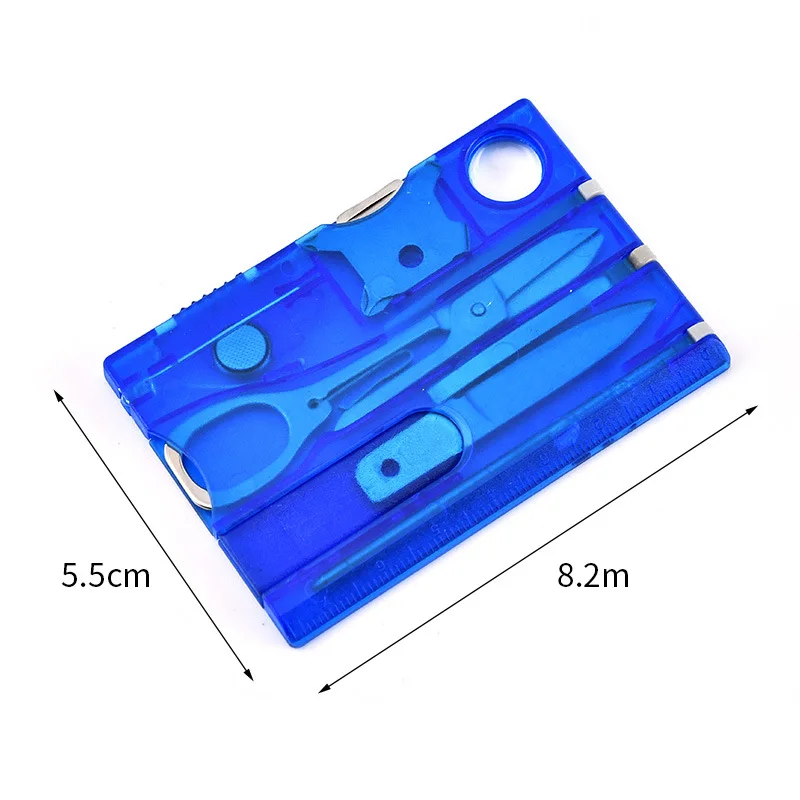 Cartes de randonnée portables 10 en 1, carte de crédit de poche, multi-outils portables, équipement de Camping de survie en plein air, équipement d'outils EDC