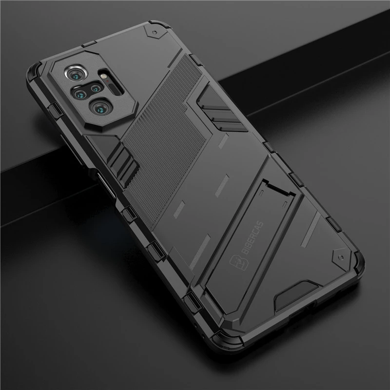 Shockproof Phone Case For Xiaomi Redmi Note 10 10S 11 Pro Magnetic Armor Stand Holder Hard Rugged Back Cover for Redmi 10 Prime