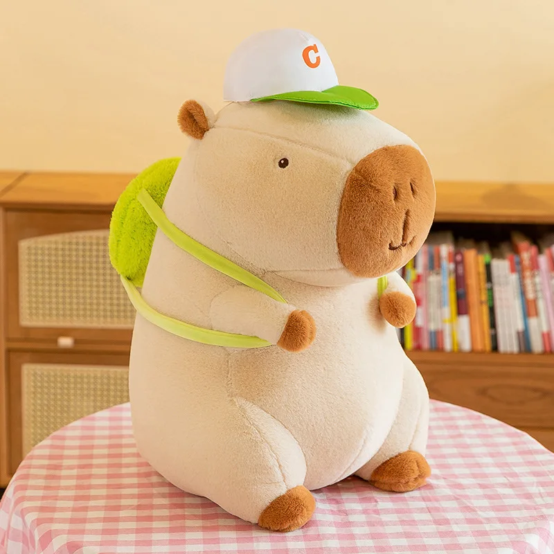 Große Größe Capybara Plüsch Simulation Capibara Anime Flauschiges Spielzeug Niedliche Puppe Stofftier Weiche Puppe Plüsch Kinder Weihnachtsgeschenk