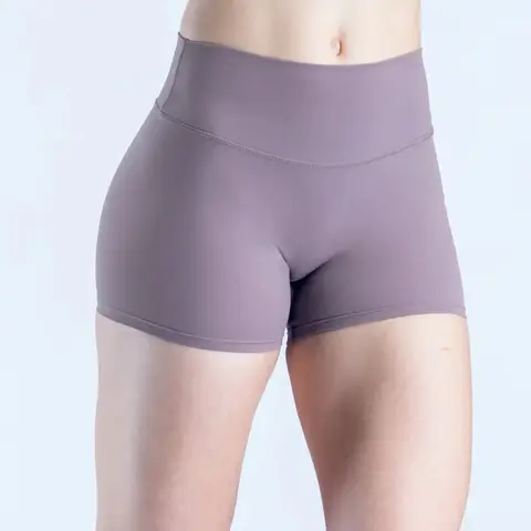 Logo Tight Hip and Belly Slimming Running Training Quick-drying 3-inch Fitness Shorts High Waist Naked Yoga Shorts for Women