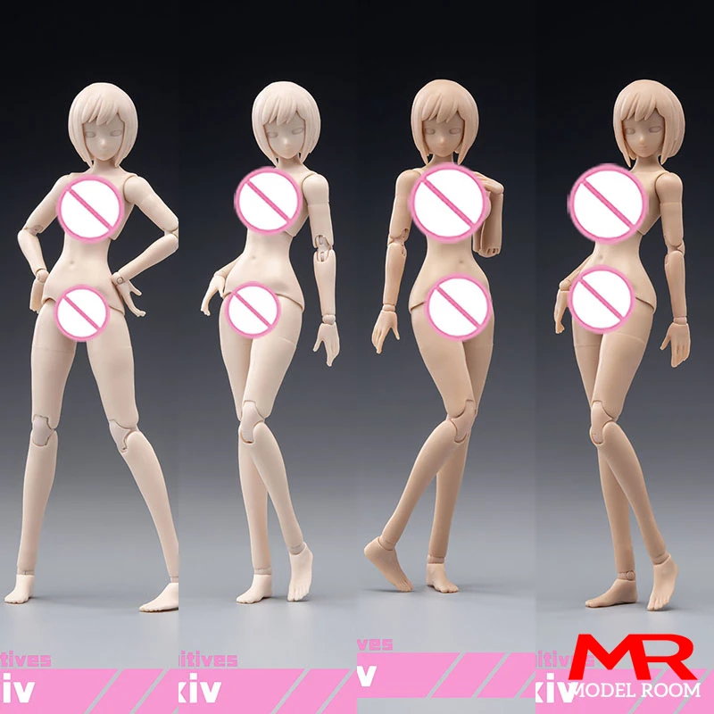 

86TOYS T86-ST 1/12 Scale Female Super Flexible Joint Body with Anime Head White Wheat Action Figure Articulated Doll Toy Model