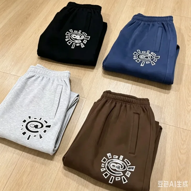 2026 New Kid American Trendy Brand Retro Hip-hop Sweatpants 3D Printed Quick Drying Sweatpants Couple Loose Casual Trousers