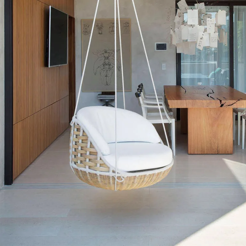 LMM Outdoor swing Internet celebrity hanging basket Indoor rocking chair Garden hanging chair